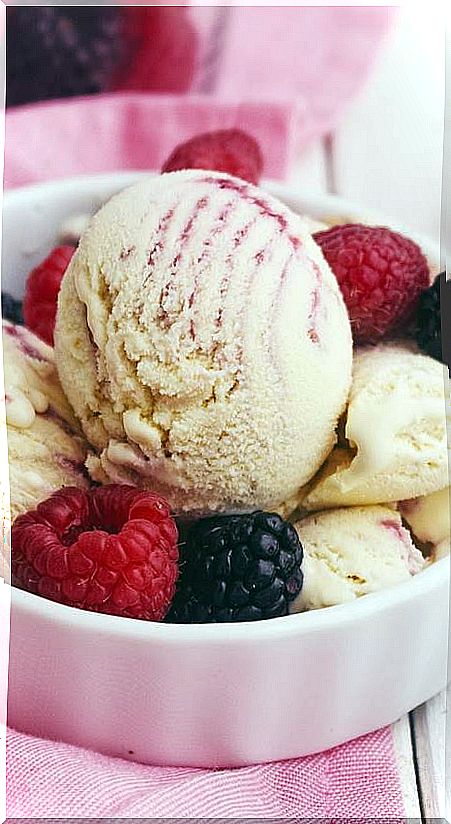 Healthy homemade ice cream